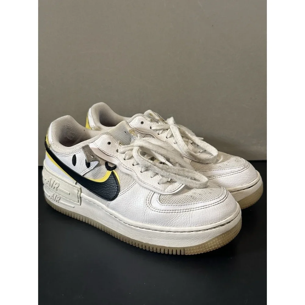 Nike Air Force 1 Shadow Go The Extra Smile White Black DO5872-100 Women's Sz 8.5